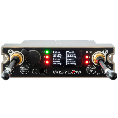 Wisycom MCR54 - Quad channel Multiband True Diversity Receiver - B1 Band